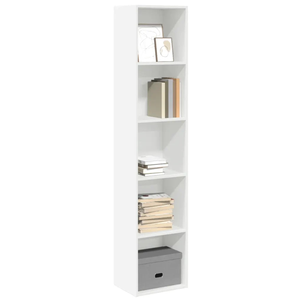 Libreria Bianca 40x30x189 cm in Legno Multistrato 857885
