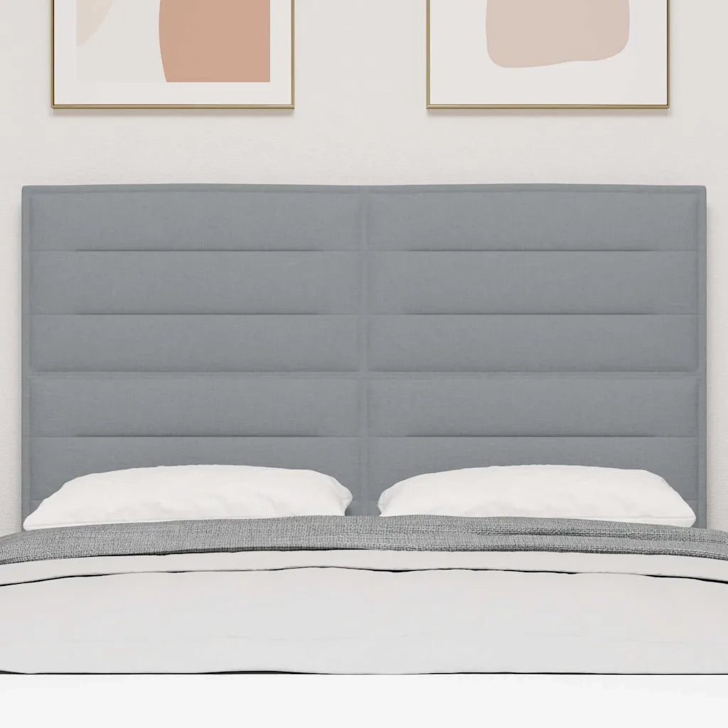 Testiera | Testata Grigio chiaro 144 cm Tessuto