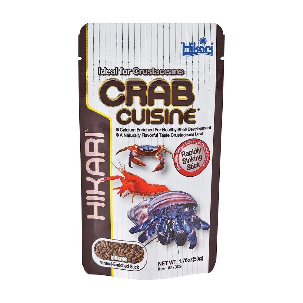 Hikari Crab Cuisine 50gr - Pellet Completo per tutti Crostacei-Paguri, Gamberetti, Granchi ed altre Specie