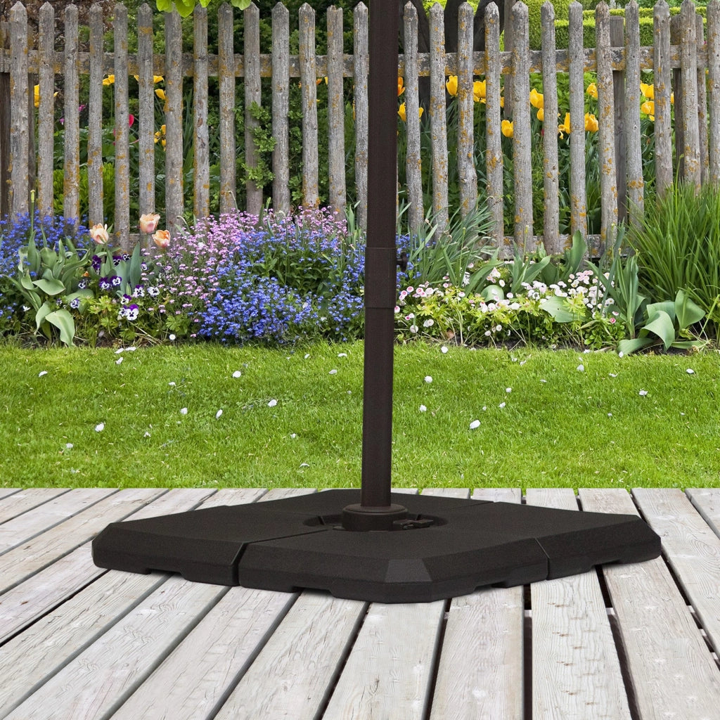 Base per Parasole ¨C Minimal ¨C Nero 100x100x9.5 cm HDPE