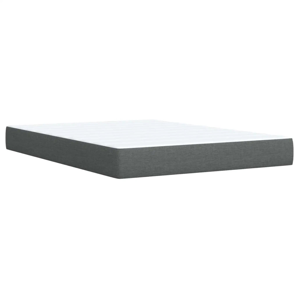 Letto ottomano con materasso Grigio Scuro 140 x 200 cm Tessuto 3457495