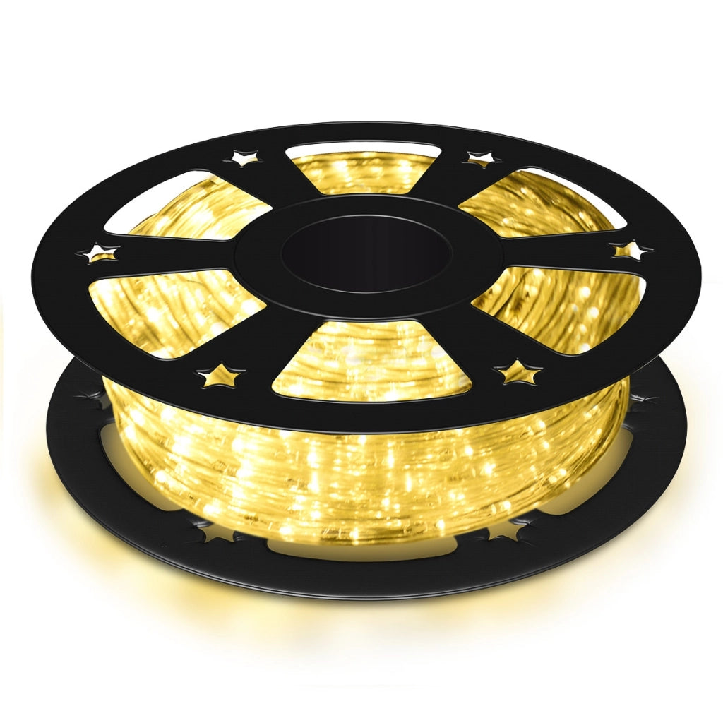 20m Tubo luminoso luci natalizie con 720 led bianco caldo Luce led striscia decorazione di Natale e feste