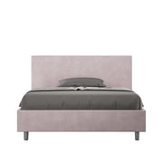 Letto Matrimoniale 160x210 cm con Rete e Contenitore Adele Glicine