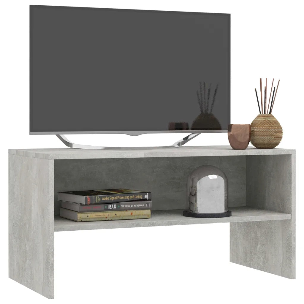 Mobile TV | Armadietto TV | Mobile Porta TV Grigio Cemento 80x40x40 cm in Legno Multistrato