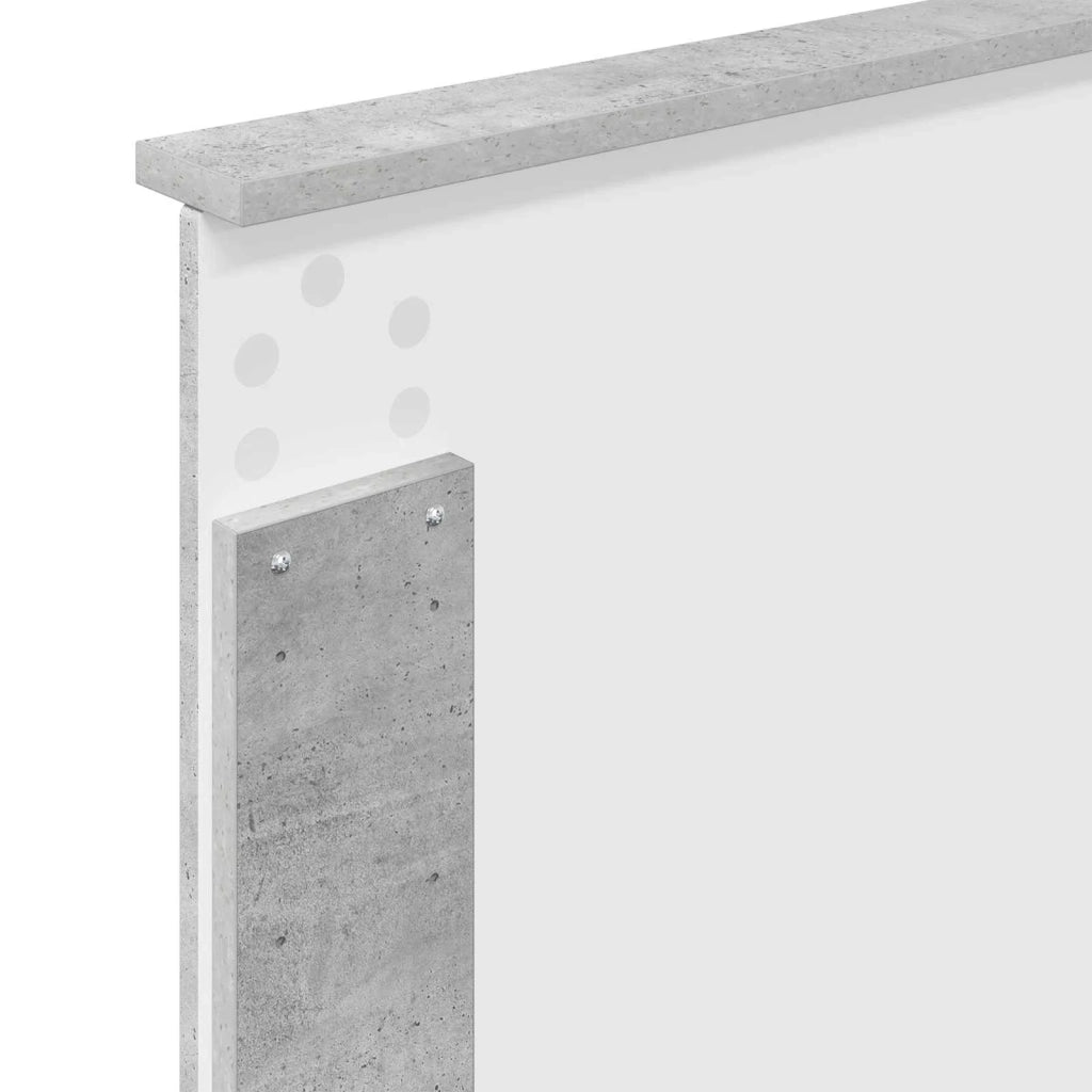 Testiera | Testata Grigio Cemento 100 cm Legno ingegnerizzato