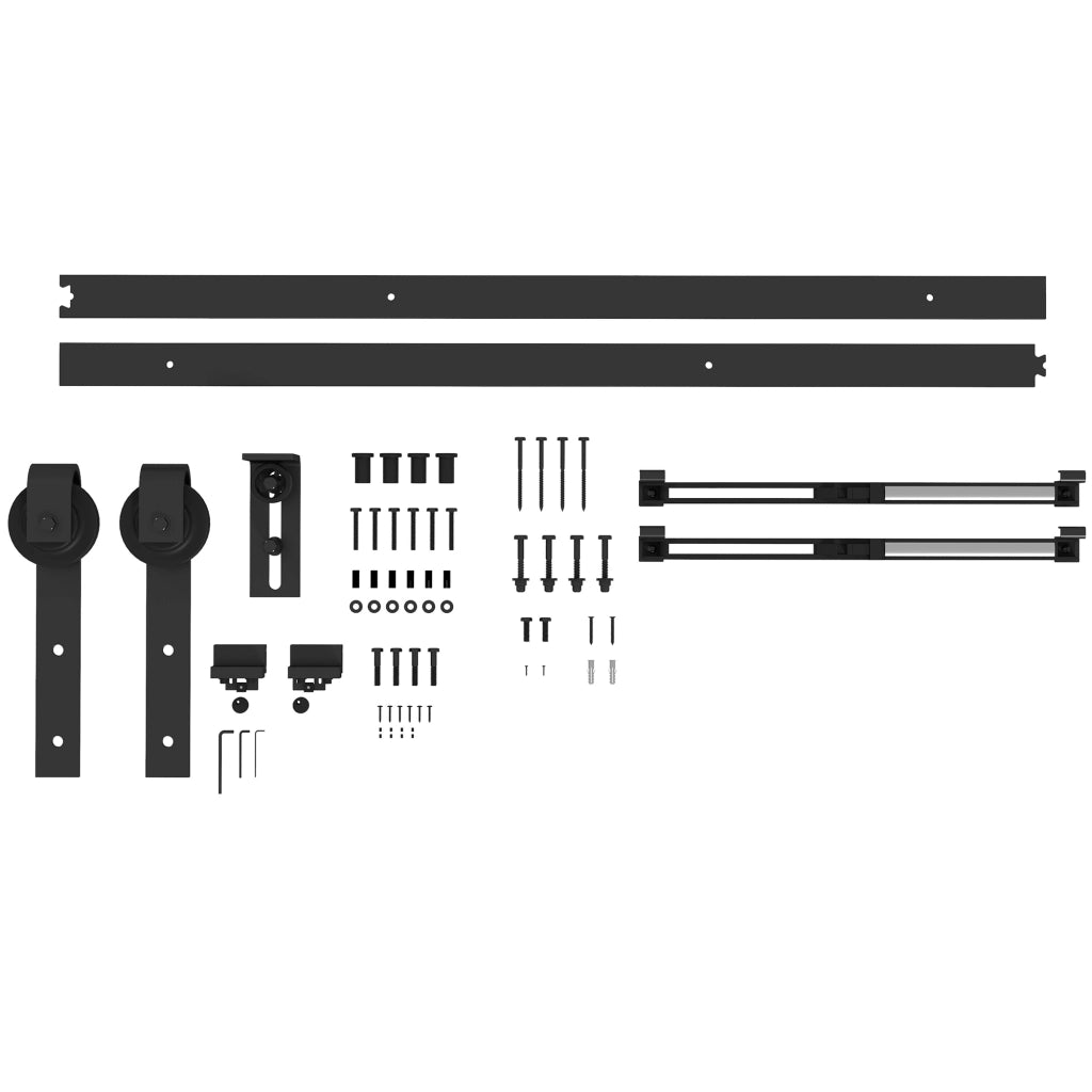 Kit Ante Scorrevoli ¨C Minimal ¨C 183cm, Acciaio, Nero