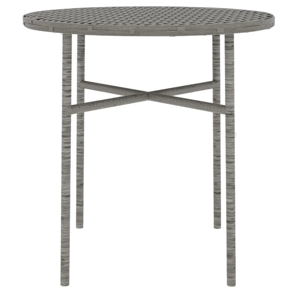 Set Mobili da Pranzo per Giardino 3 pz in Polyrattan Grigio 3098029