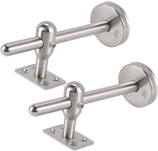 Maniglie per infissi 2-pack - Regolabili 10-145 mm - Acciaio inox 304 - Montaggio a parete - Dischi antiscivolo - Resistenti a UV/ozono - Supporti per infissi