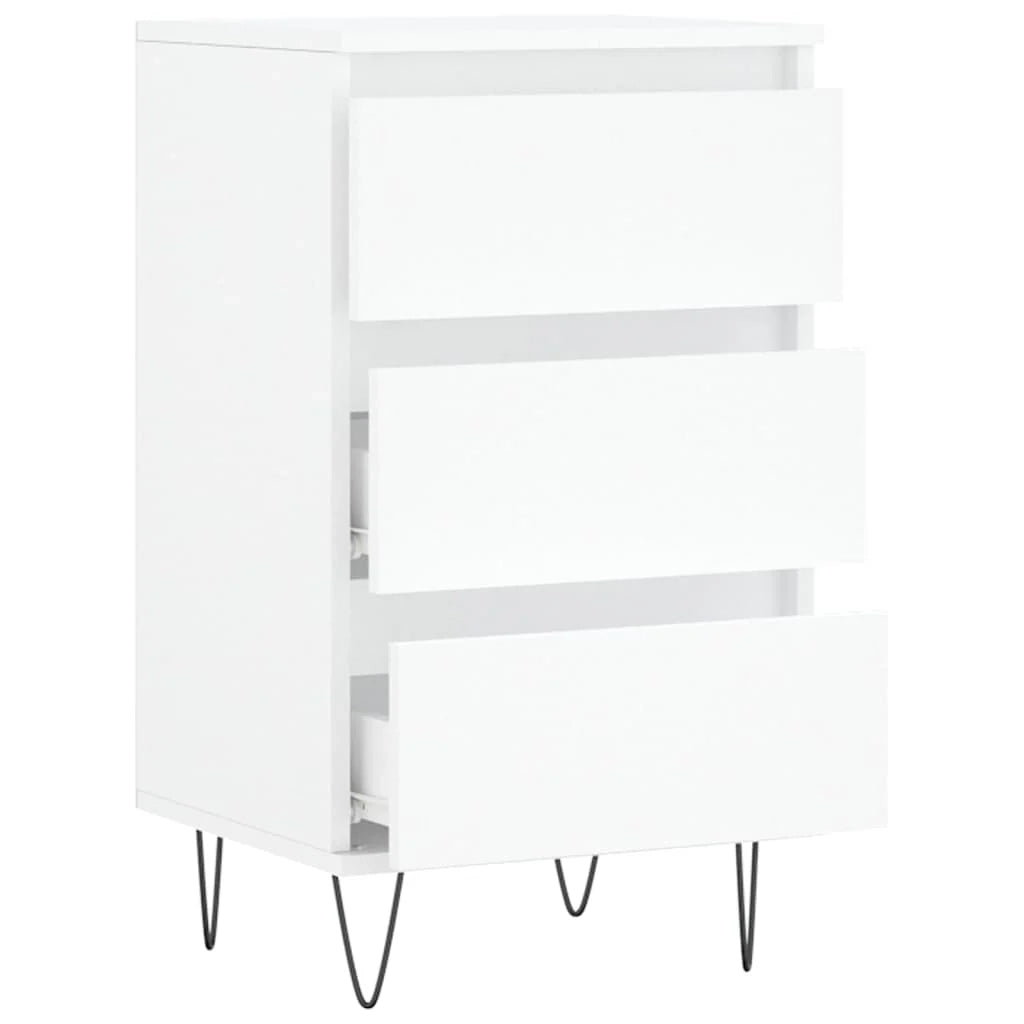 Buffet credenza cassettiera mobiletto mobile contenitore organizer per cucina soggiorno salotto 40 x 35 x 70 cm legno ingegnerizzato bianco 02_0030301