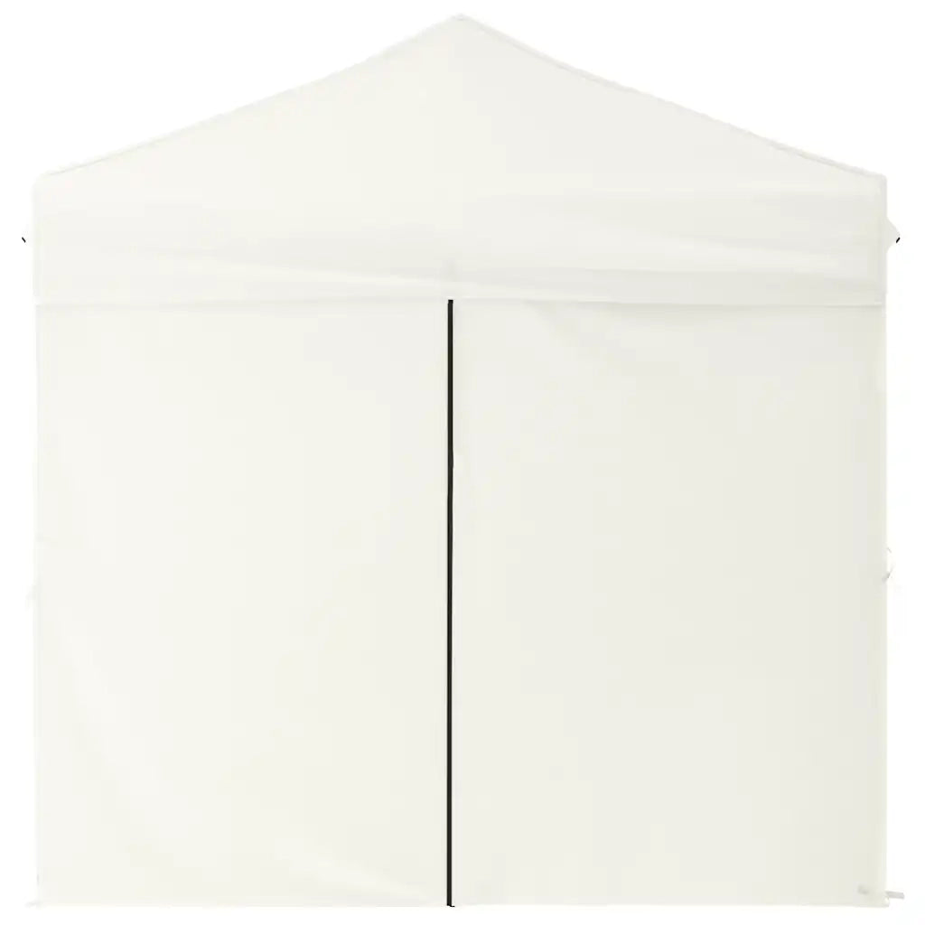Tenda per Feste Pieghevole con Pareti Laterali Crema 2x2 m 93501