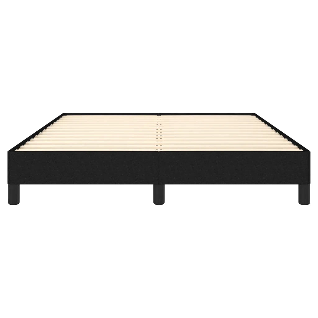 Letto matrimoniale | Letto per adulti | Giroletto senza Materasso Nero 140x200 cm in Tessuto
