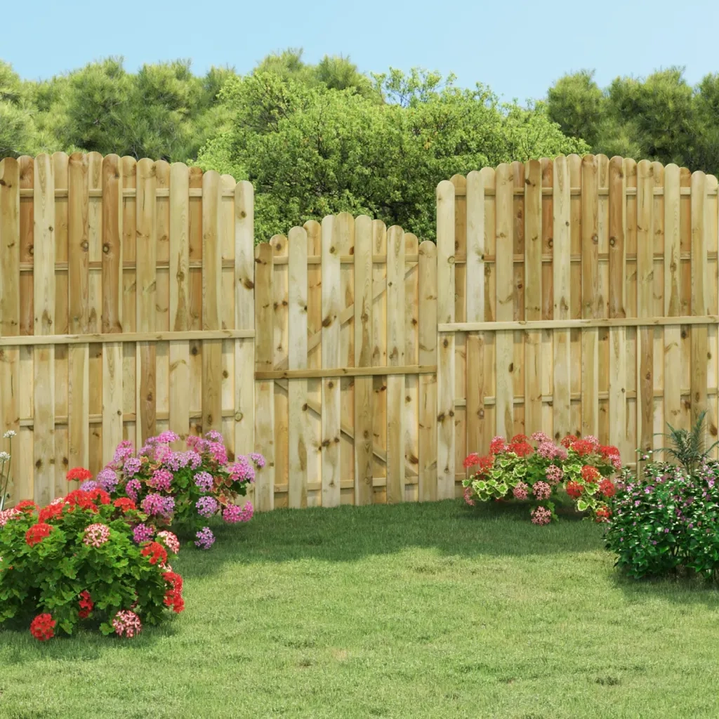 Cancello da Giardino in Legno di Pino Impregnato 100x150 cm 45329