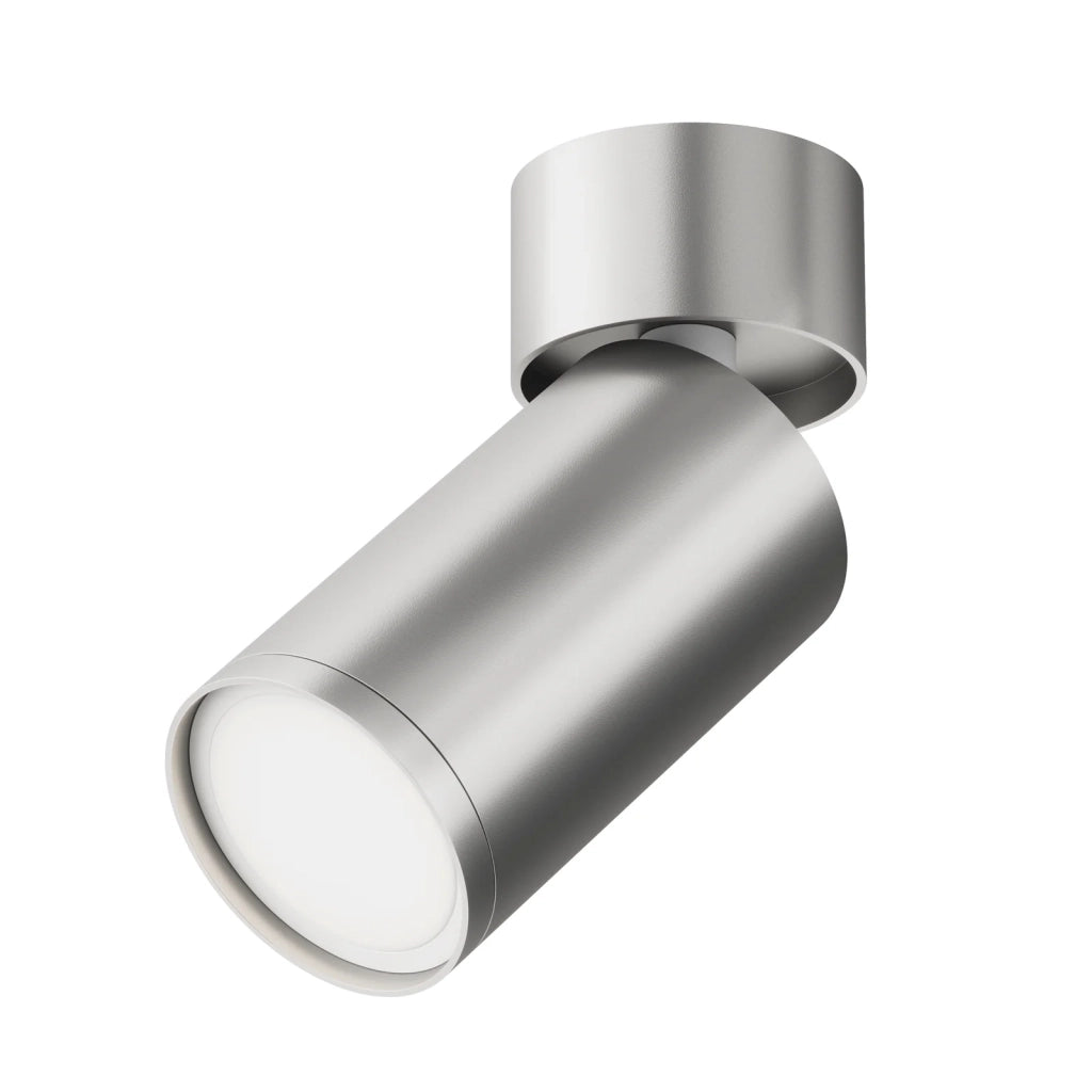 Maytoni Lampada Da Soffitto FOCUS S 1 Luce GU10 Argento Metallo