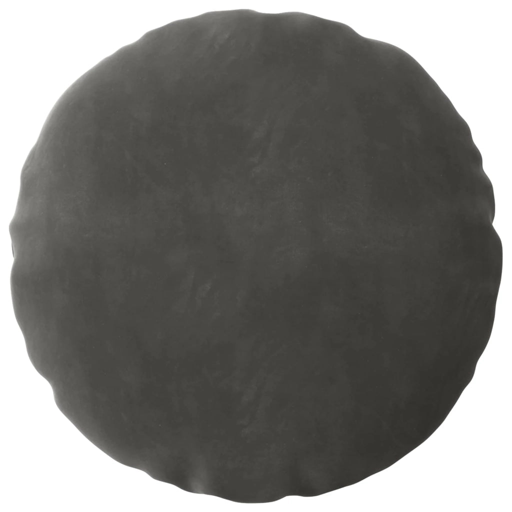 Federa 2 pcs HEERLEN Grigio Scuro Ø 30 cm Velluto 921889