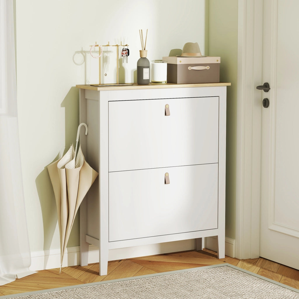 Scarpiera con cassetti e ripiani regolabili ¨C Minimal ¨C Bianco