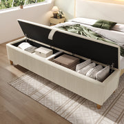 Panca Contenitore Imbottita ¨C MINIMAL ¨C Beige, 145x38 cm