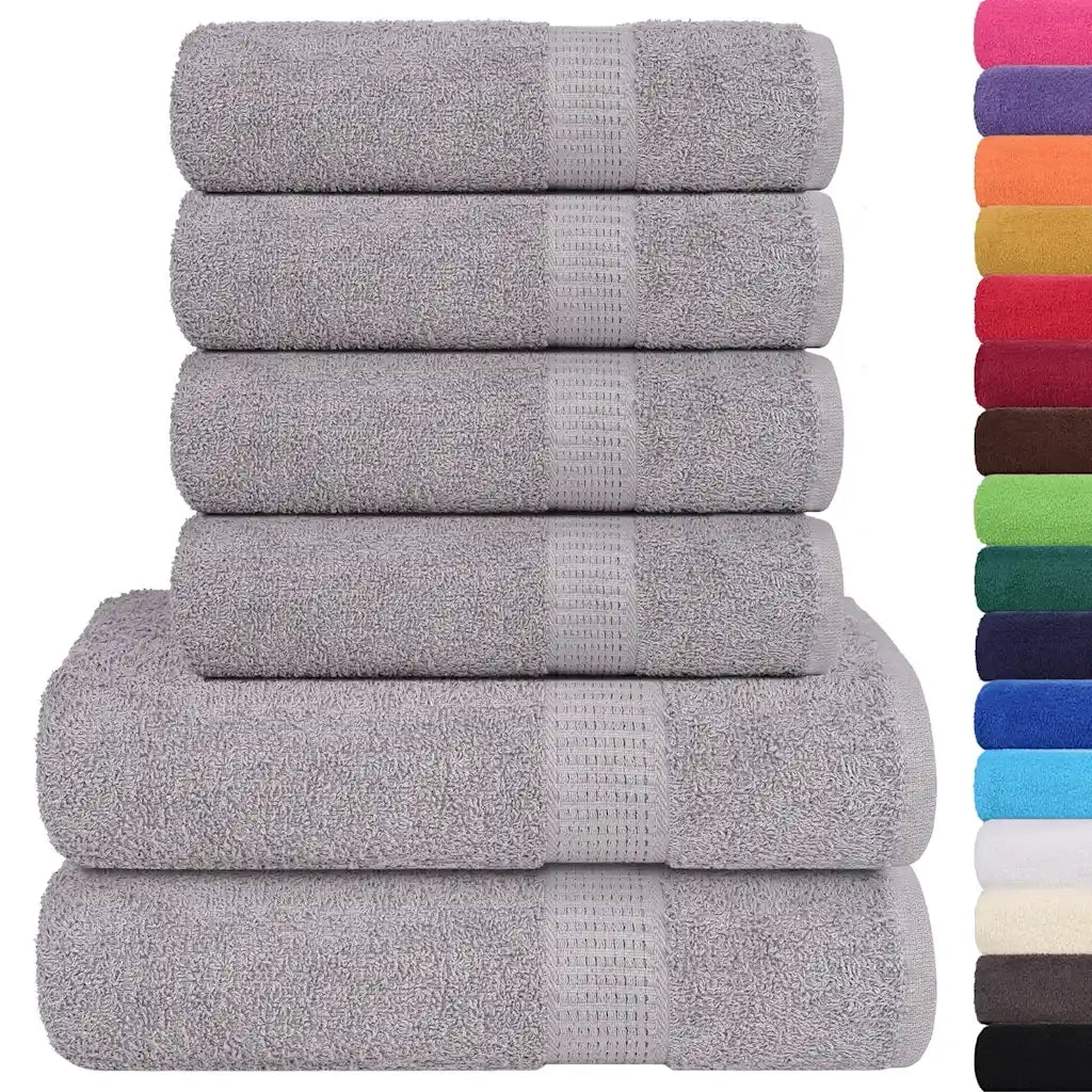 Set di asciugamani 6 pezzi FROGN Grigio 360 g/m² 137085