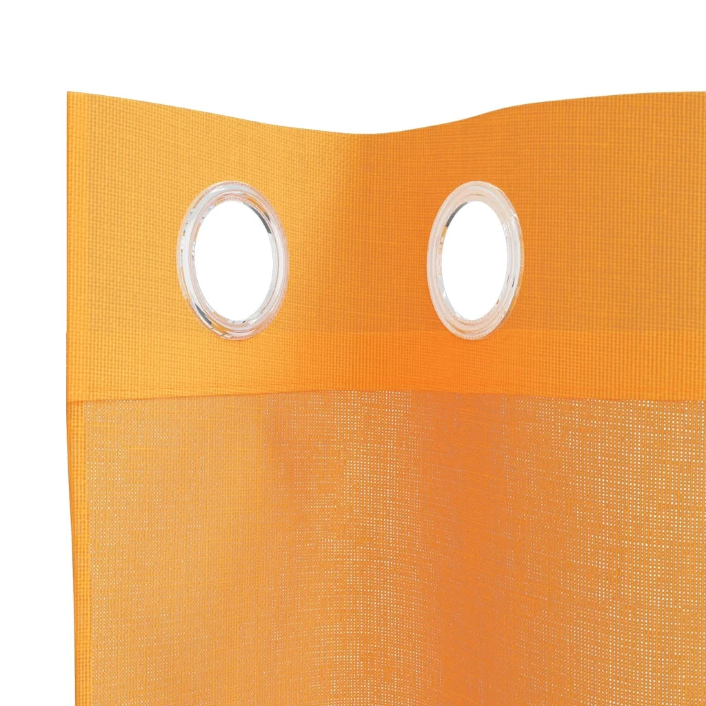 Tende in Voile con Occhielli 2 pz Arancio 140x225 cm