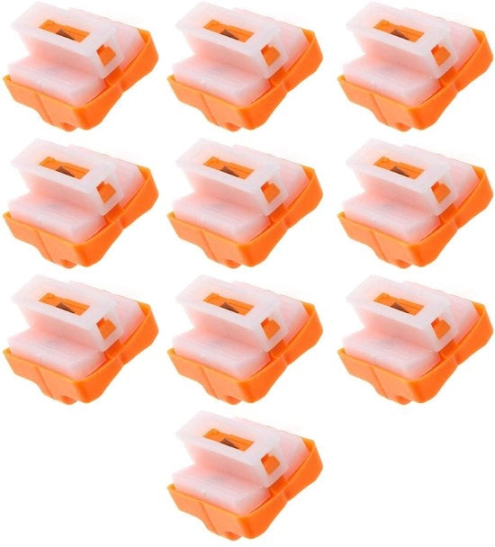 Pacchetto di 10 lamiere per tagliare carta - Progettate per la sicurezza - Realizzate in acciaio inox - Materiale plastico - Alta efficienza - Adatte per tagliatrici A4 - Lamiere per tagliare