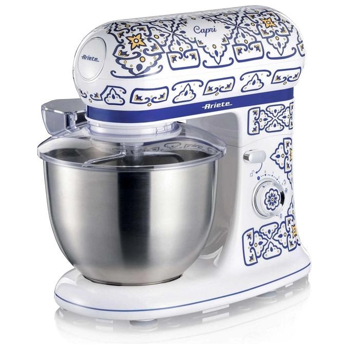 Ariete 1588 Impastatrice Capri, Planetaria, 7 velocità, 2400 Watt, 5,5 litri, Tazza Acciaio Inox