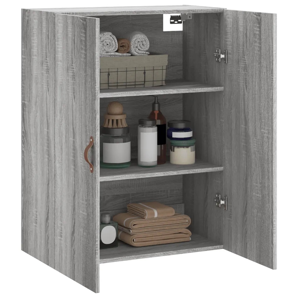 Mobile a Parete Grigio Sonoma 69,5x34x90 cm 828402
