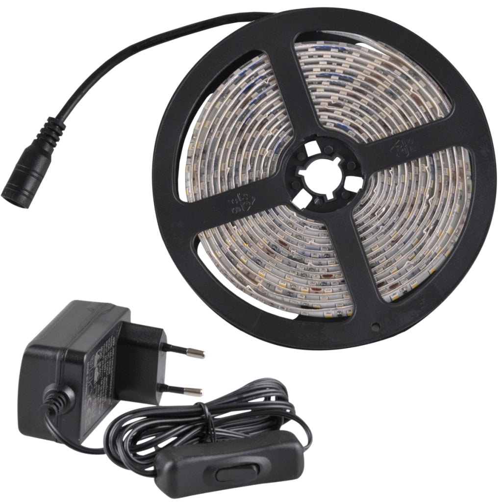 Kit striscia LED 3m 24V IP65 4000K con switch Polux
