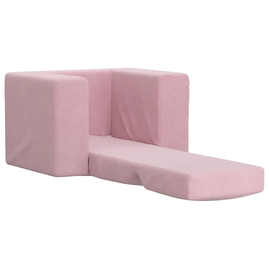 Divano per Bambini Rosa in Morbido Peluche 4104807