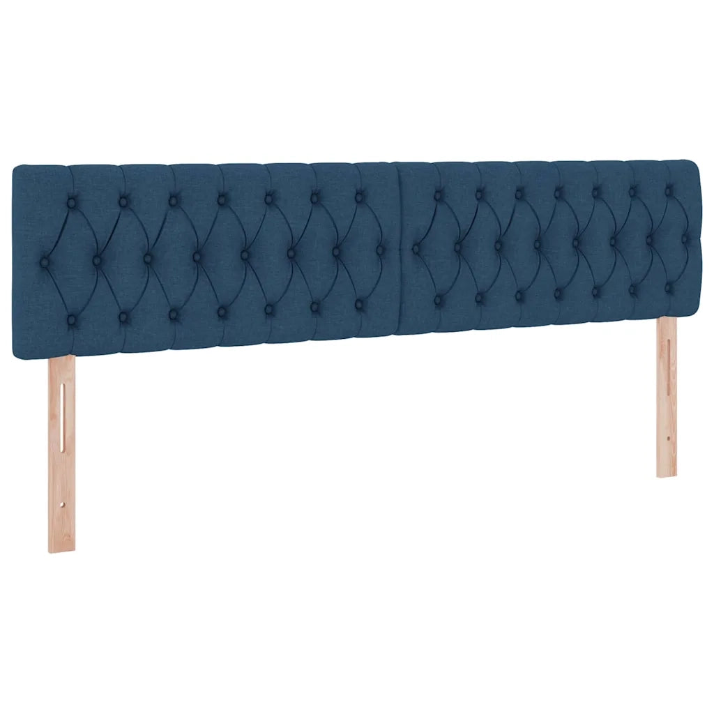 Letto con contenitore e materasso con testiera Blu 180 x 200 cm 3370592