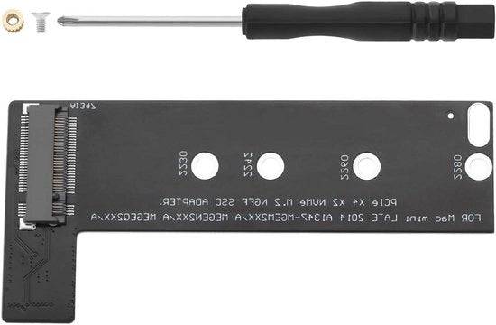Adattatore di scheda per SSD NVMe M.2 NGFF a forma di L per chiavi M-Key - Compatibile con MacBook Mini A1347 MEGEN2 MEGEM2