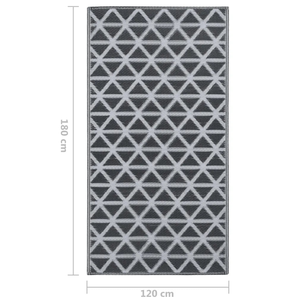 Tappeto da Esterni ARAKIL Nero 120x180 cm in PP 310417