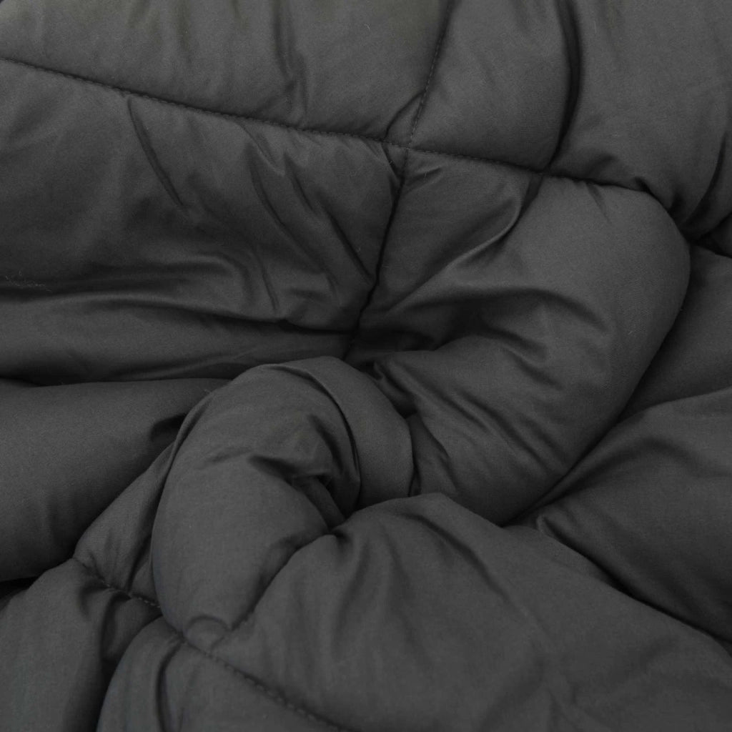 Duvet Estivo Nero e antracite 200 x 140 cm Microfibra 42025477
