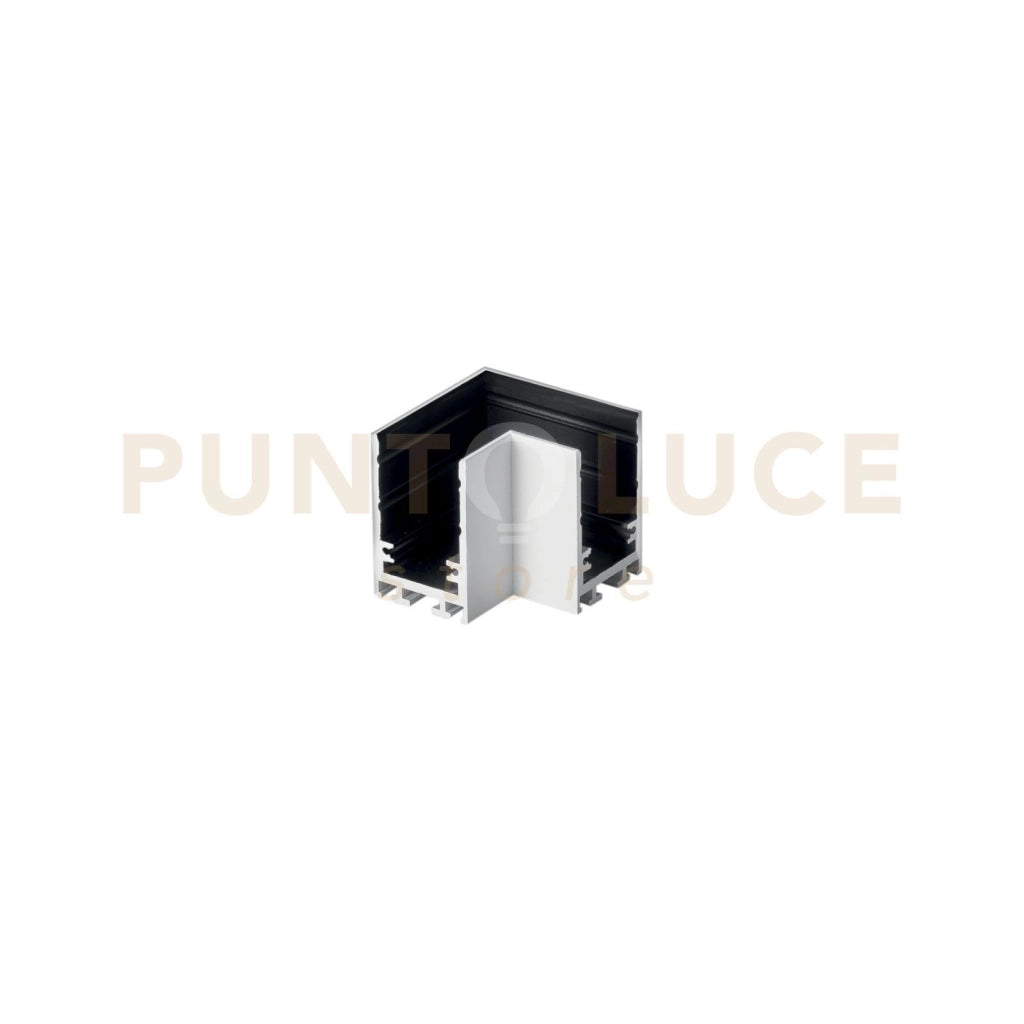 CONNETTORE ANGOLARE BIANCO PER BINARIO DAVINCI A SOFFITTO E SOSPENSIONE 4,5X4,2X2,6CM