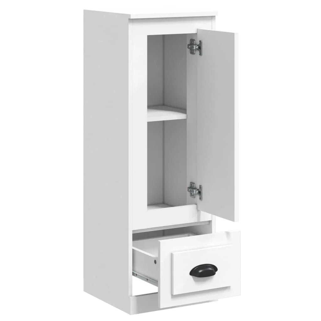 Buffet credenza cassettiera mobiletto mobile contenitore organizer cucina soggiorno salotto alto 36 x 35,5 x 103,5 cm legno ingegnerizzato bianco 02_0032436