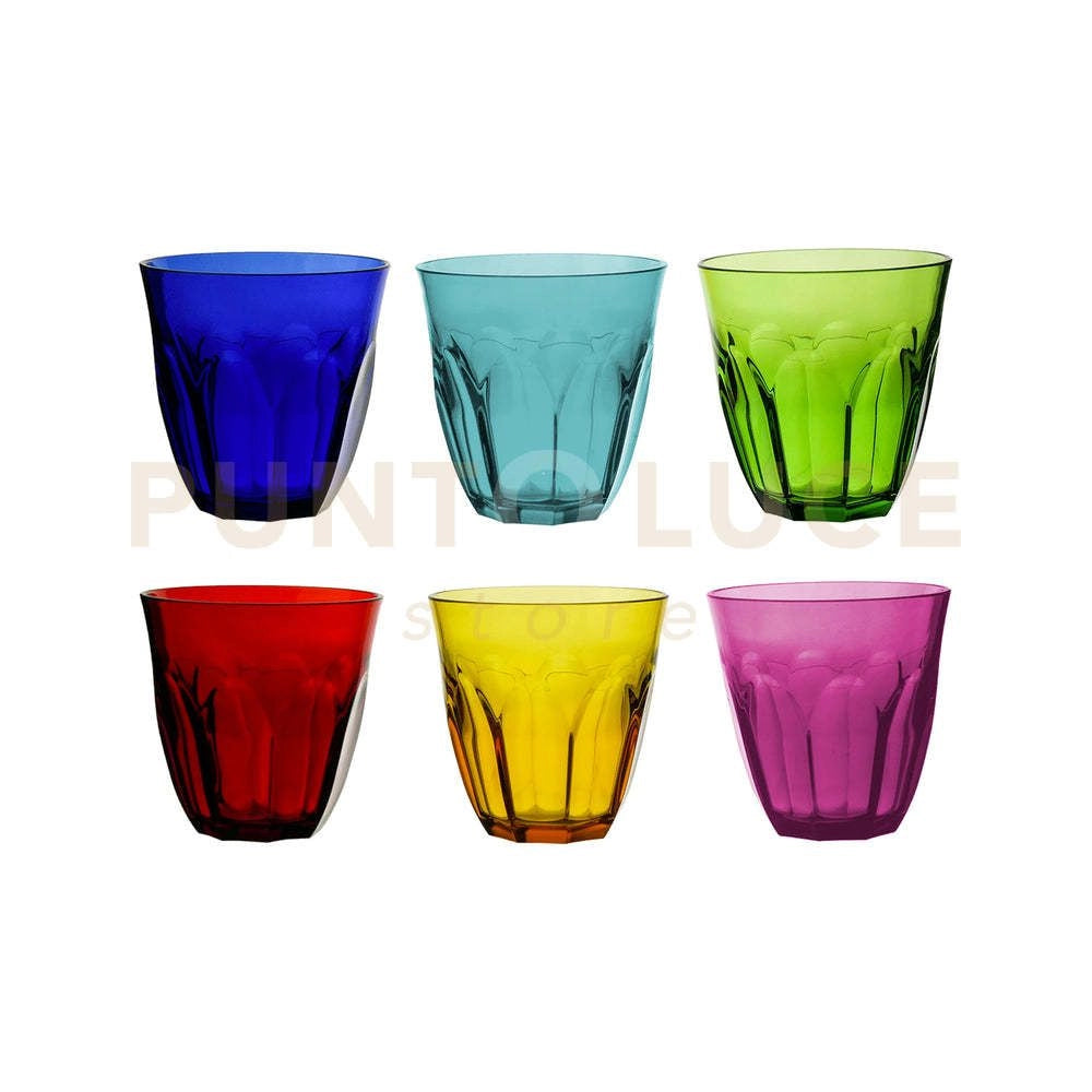 ANKON BICCHIERI MOLATI  SET 6 PEZZI MULTICOLOR