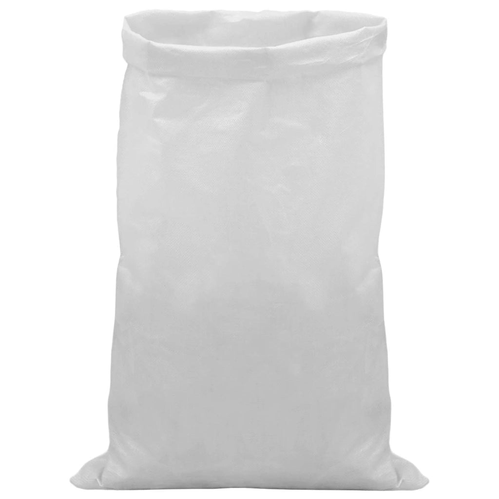 Sacchi Intrecciati 10 pcs Bianco 70 x 110 cm PP 42032357