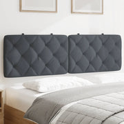 Cuscino Testiera Grigio Scuro 160 cm in Velluto 374734