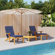 Cuscino da Esterno 2 pcs Blu navy 180 x 55 x 7 cm Tessuto 379391