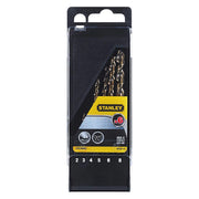 PUNTA PER METALLO HSS-E COBALTO IN SET set 6 pz (da mm 2 a 8)  - STANLEY