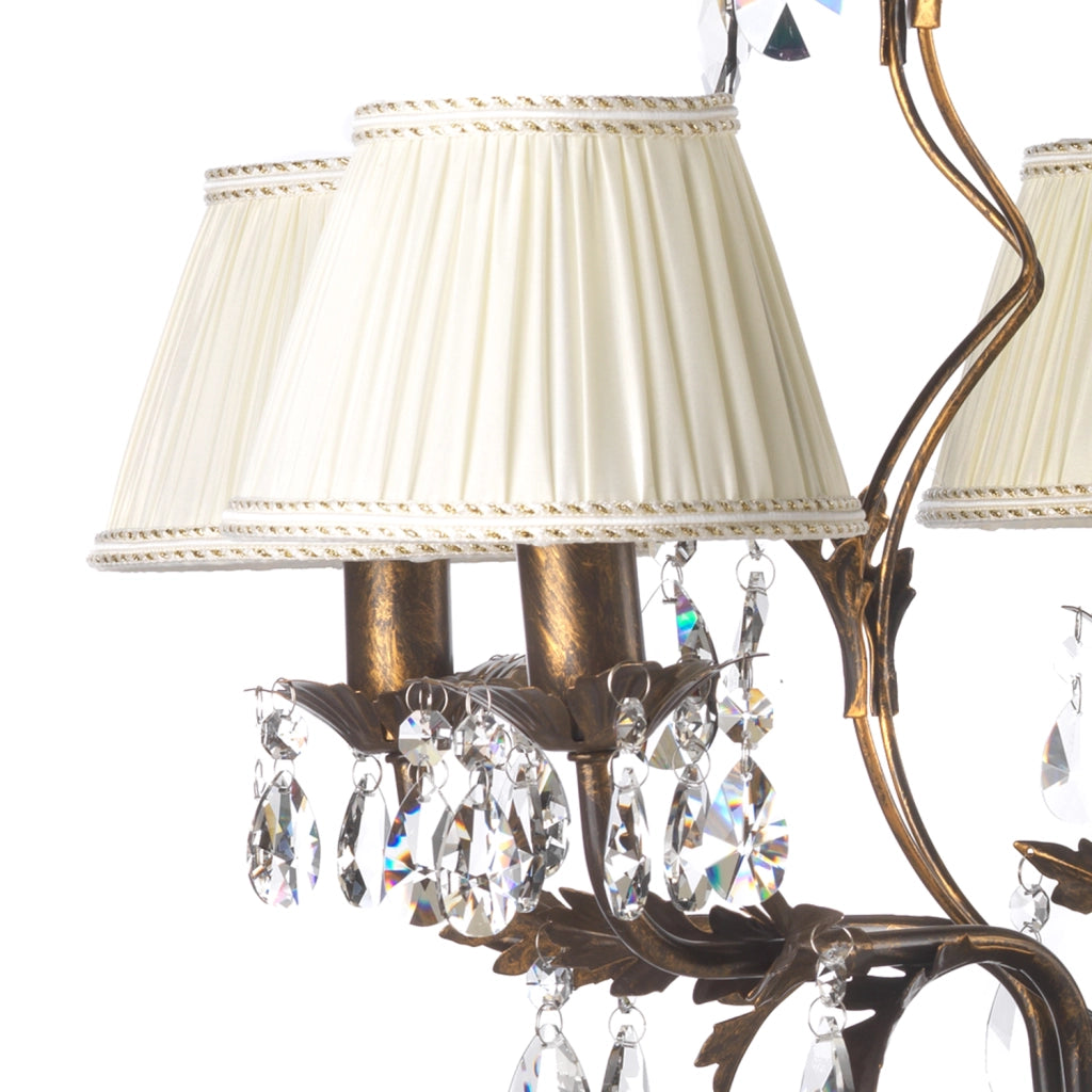 Lampadario 5 luci Karen bronzo