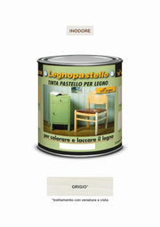 Legnopastello Tinta Ml 250 Grigio - Veleca