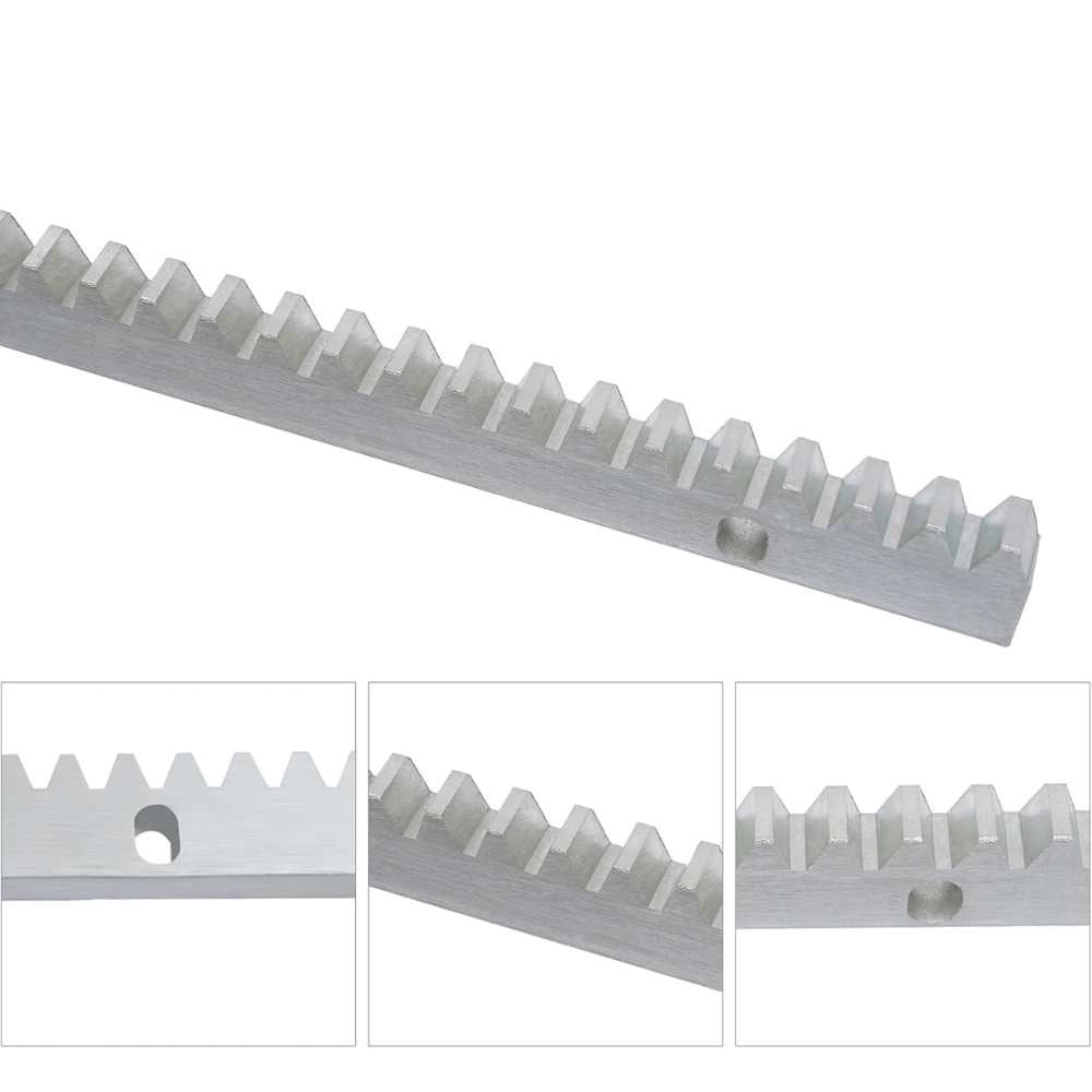 Barra cremagliera acciaio zincato 30x12 1 metro cancello scorrevole e bulloni *** numero pezzi 1, confezione 1