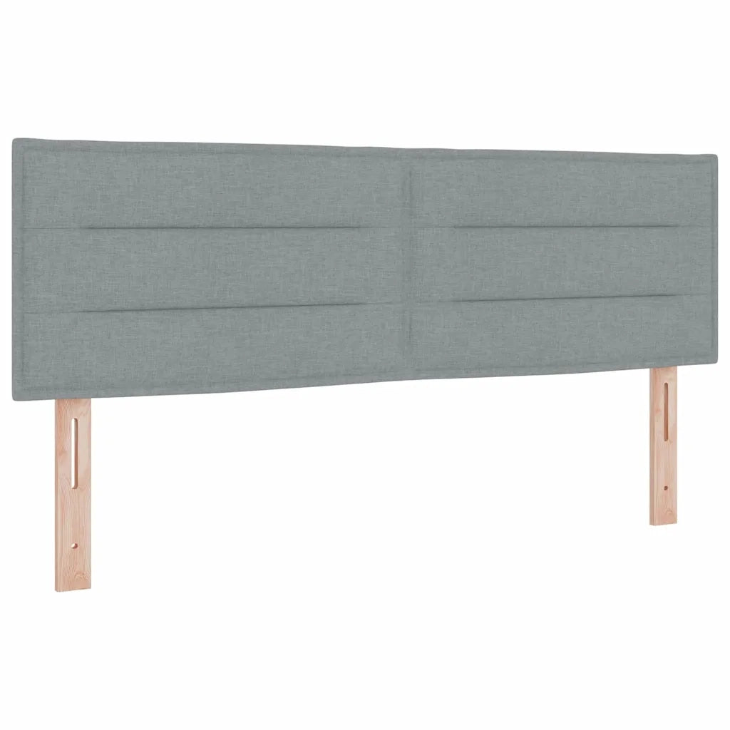 Testiera | Testata Grigio chiaro 144 cm Tessuto