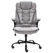 Sedia da Ufficio | Sedia da Gaming Grigio Chiaro in Scamosciato