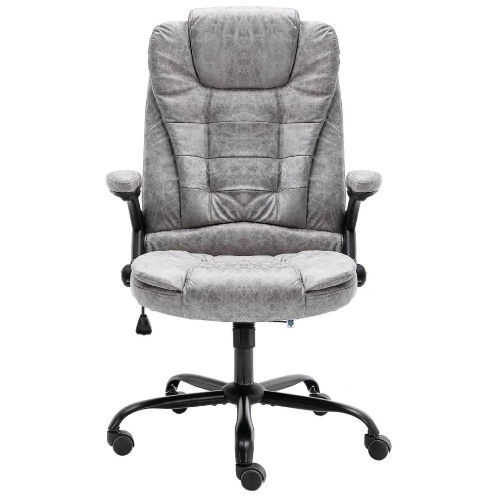 Sedia da Ufficio | Sedia da Gaming Grigio Chiaro in Scamosciato