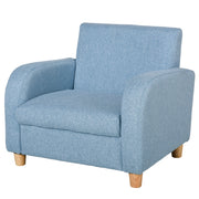 Poltrona per Bambini Design ¨C zephmum ¨C Legno, Blu, Tessuto