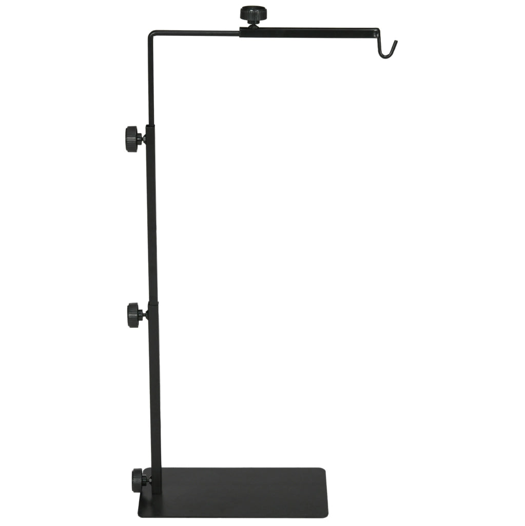 Supporto per lampada riscaldante per terrario 40 x 15 x 95 cm nero in acciaio