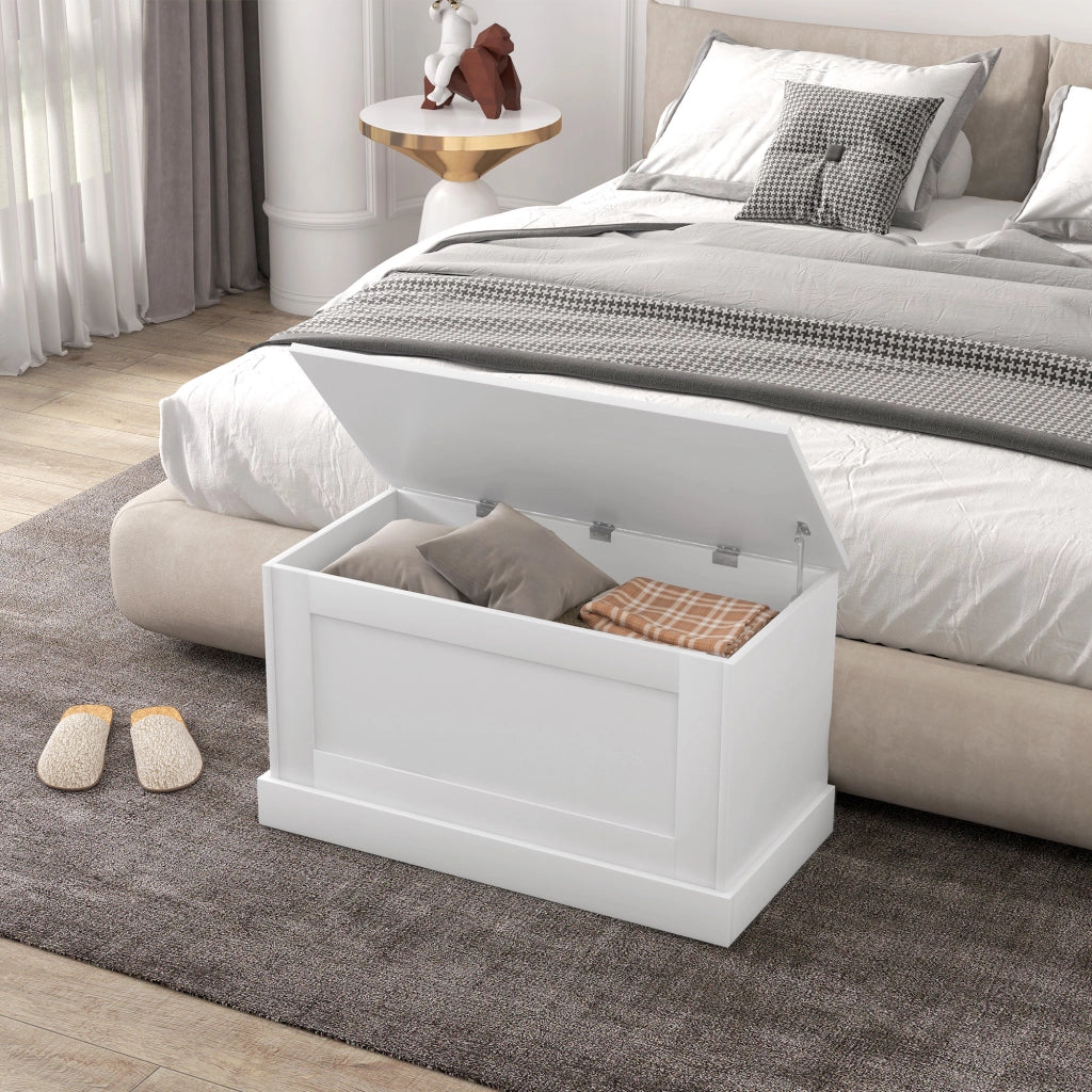 Cassa di legno per giocattoli ¨C Minimal ¨C 80x40x45 cm bianco