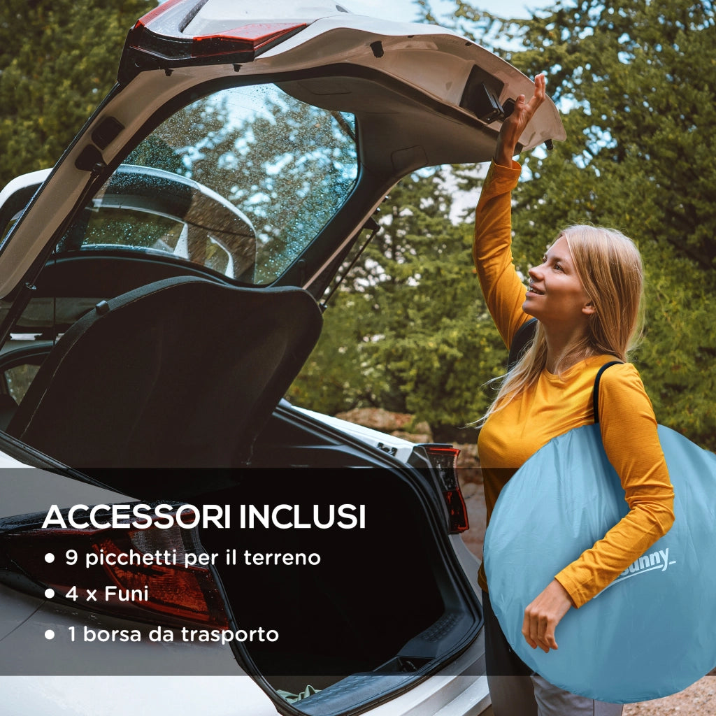 Tenda da Campeggio ¨C Minimal ¨C Blu 245x148x105 cm