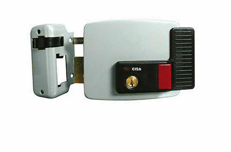 SERRATURA CISA SX 50 ELETTRICA PER CANCELLI CON PULSANTE 11731 EN 50 MM SINISTRA