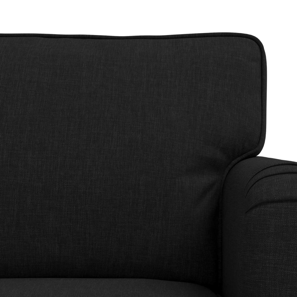 Set di divani 2 pcs Nero 144 x 80 x 85 cm Tessuto 3407518